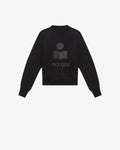 ISABEL MARANT - Black Glitter Moby Sweat-shirt