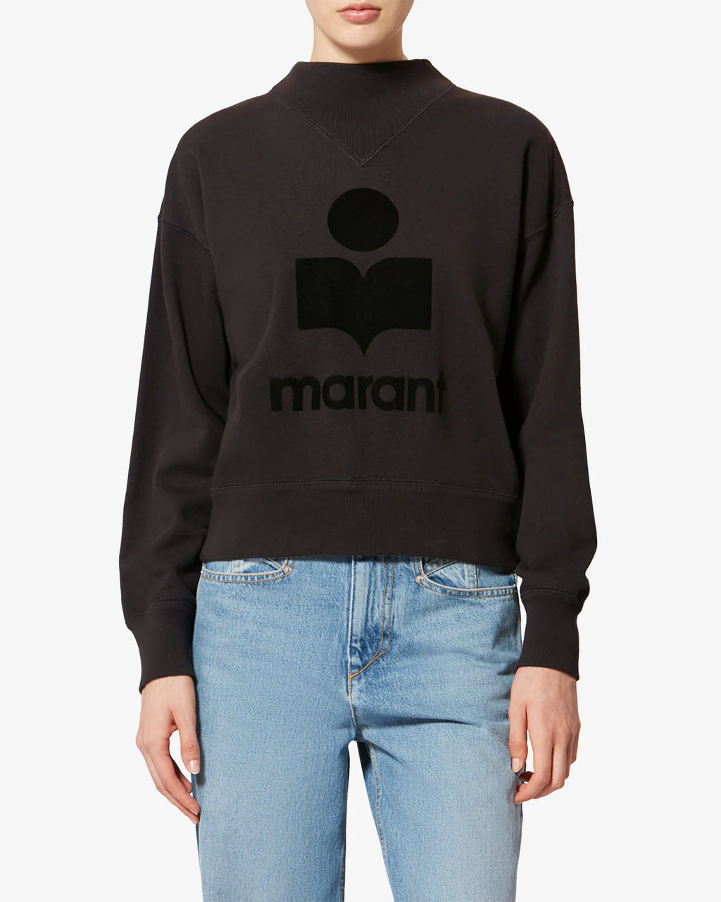 ISABEL MARANT - Black Moby Sweat-shirt