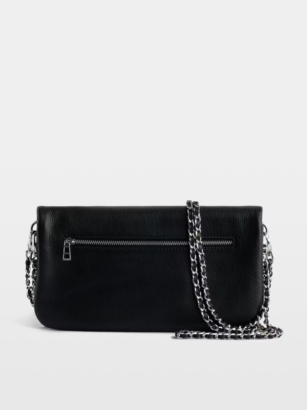 ZADIG & VOLTAIRE - Rock Clutch Black and Silver