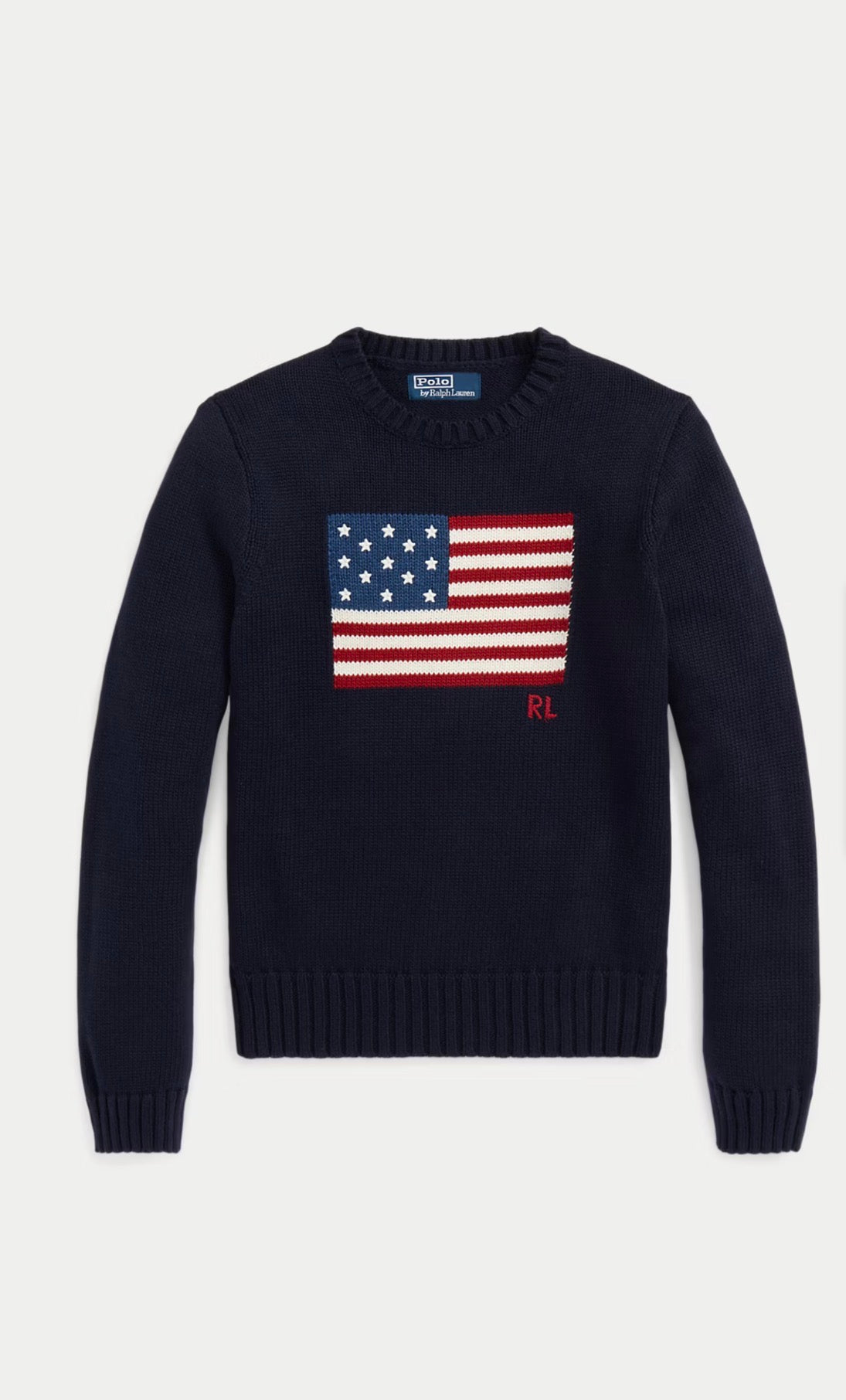 RALPH LAUREN - Flag Navy Blue Jumper