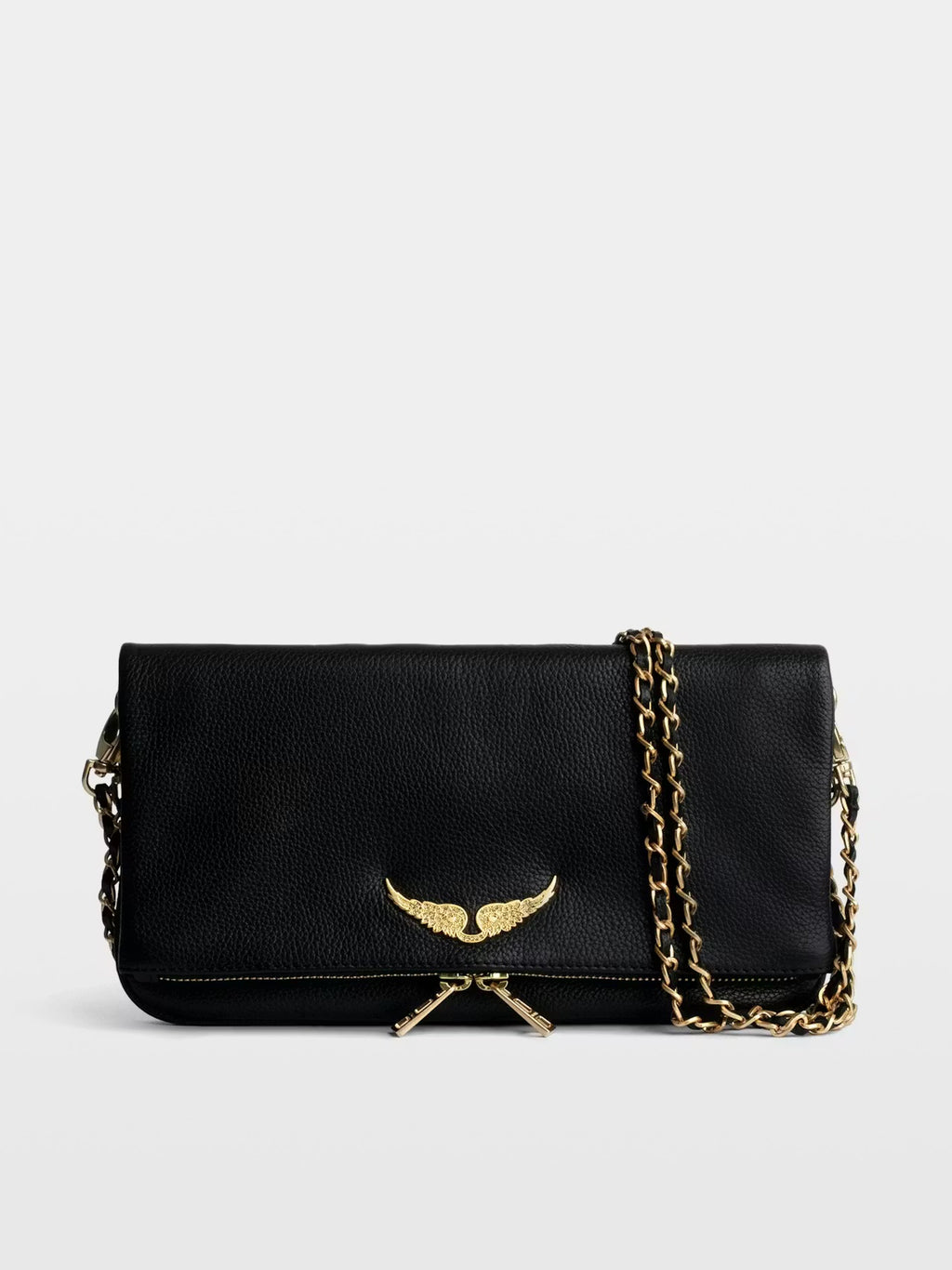 ZADIG & VOLTAIRE - Rock Clutch Black and Gold