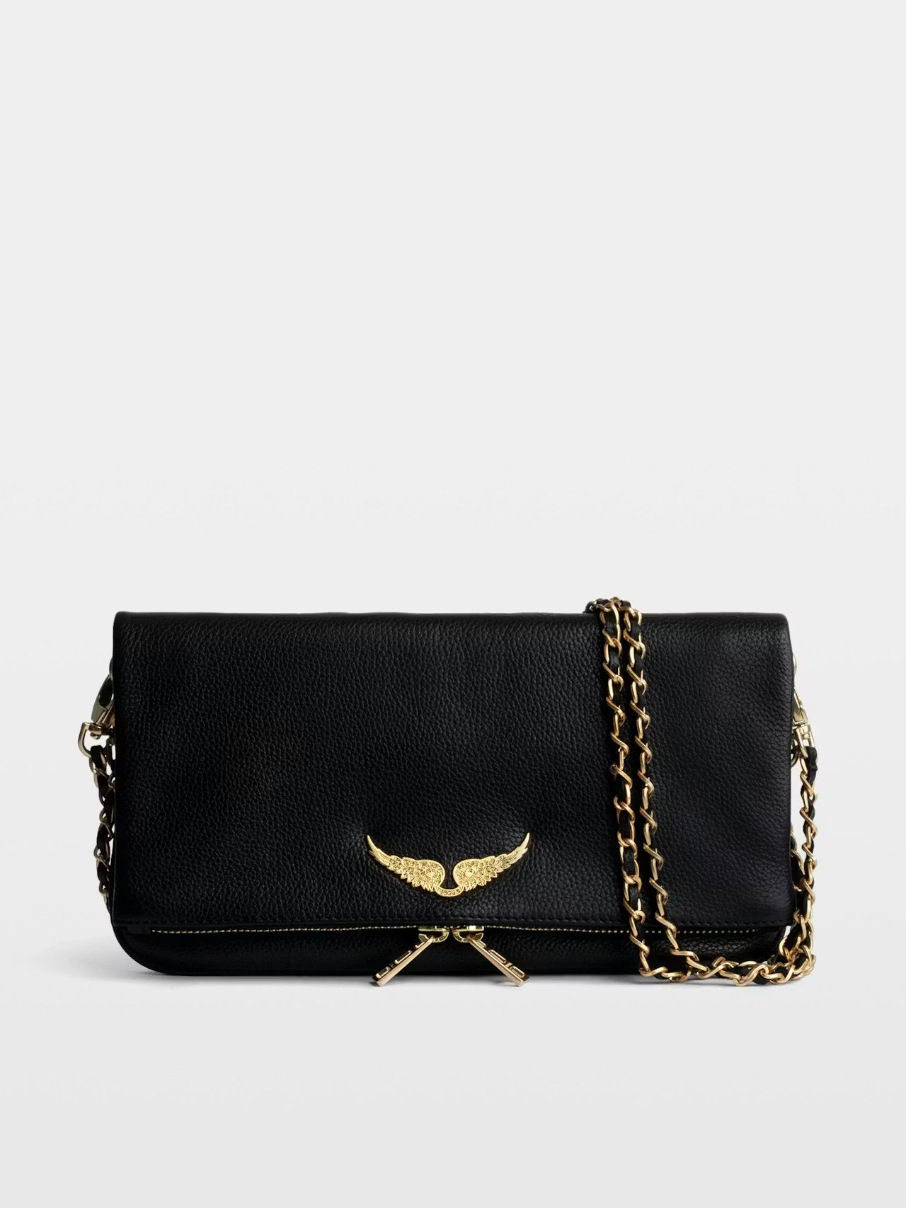 ZADIG & VOLTAIRE - Rock Clutch Black and Gold